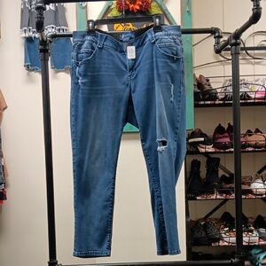 Democracy Blue Ripped Skinny Jeans